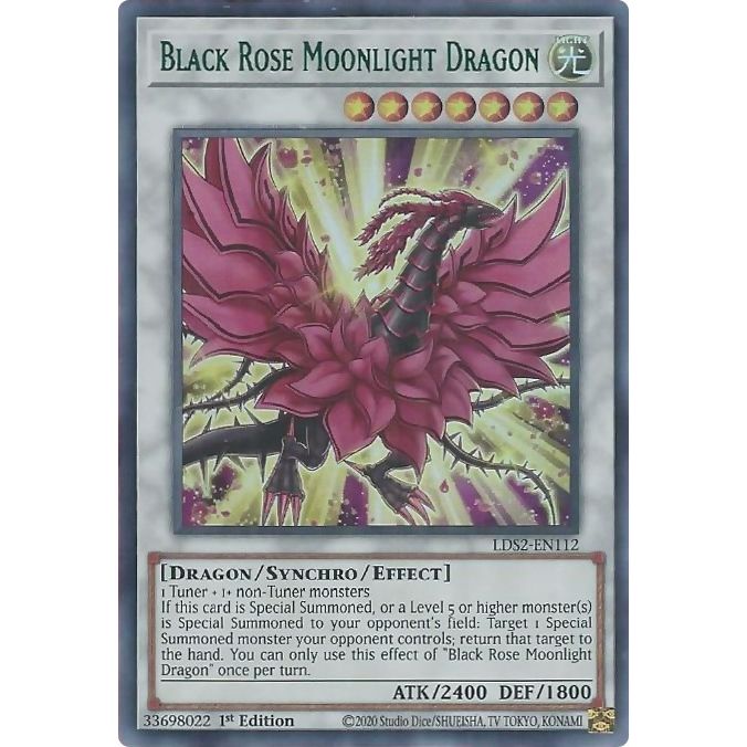 Image for Black Rose Moonlight Dragon (Green) (LDS2-EN112) (LDS2) - YuGiOh
