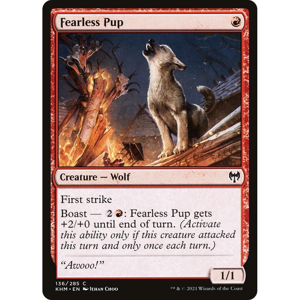 Image for Fearless Pup (136) (KHM) - Magic: The Gathering