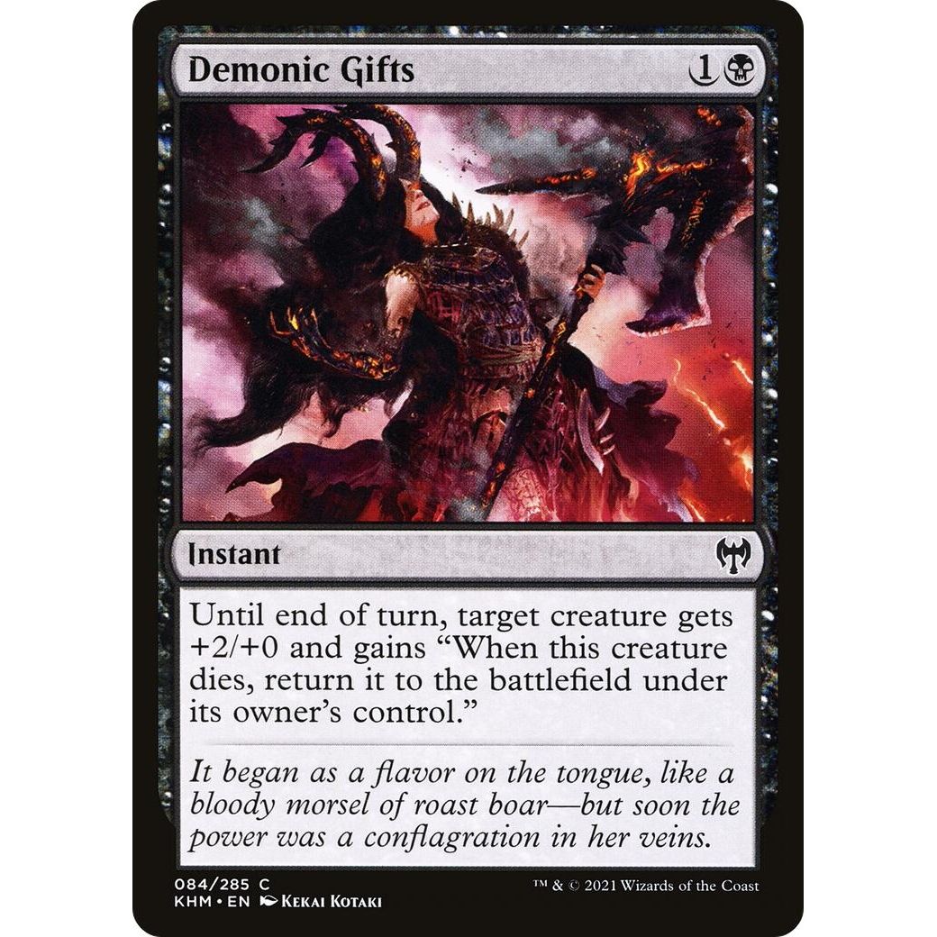 Image for Demonic Gifts (84) (KHM) - Magic: The Gathering