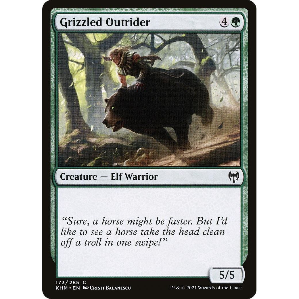 Image for Grizzled Outrider (173) (KHM) - Magic: The Gathering