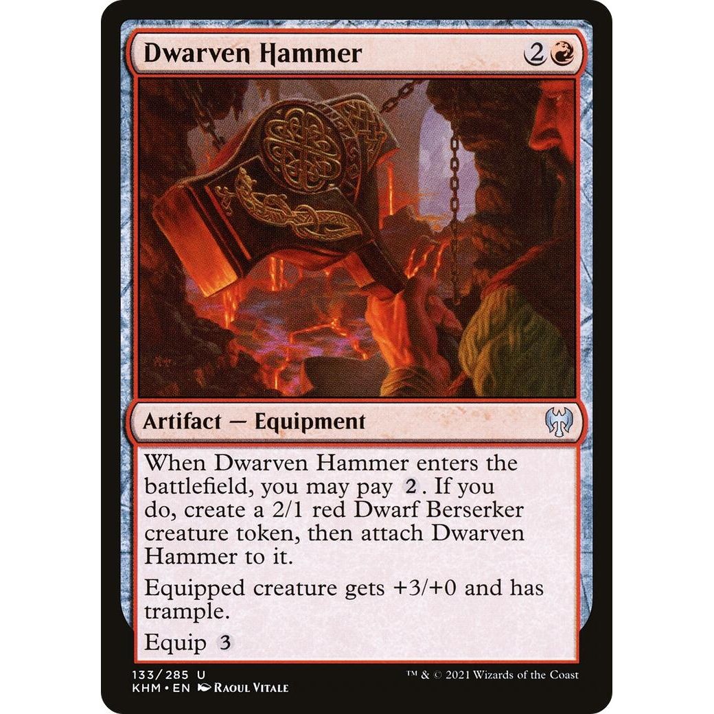 Image for Dwarven Hammer (133) (KHM) - Magic: The Gathering