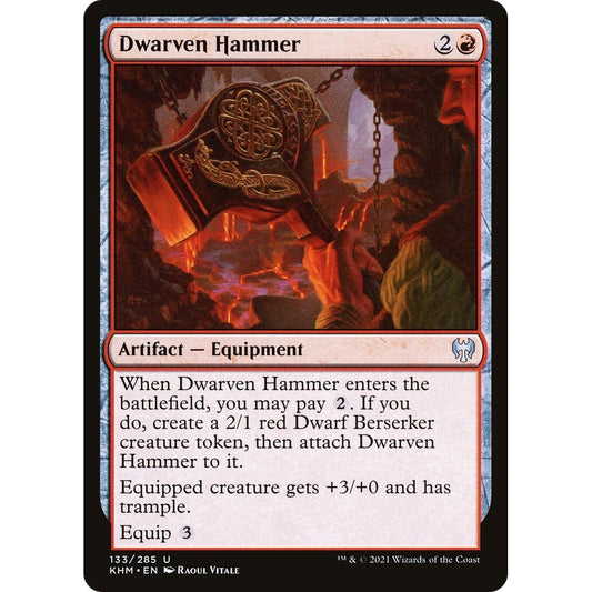 Image for Dwarven Hammer (133) (KHM) - Magic: The Gathering