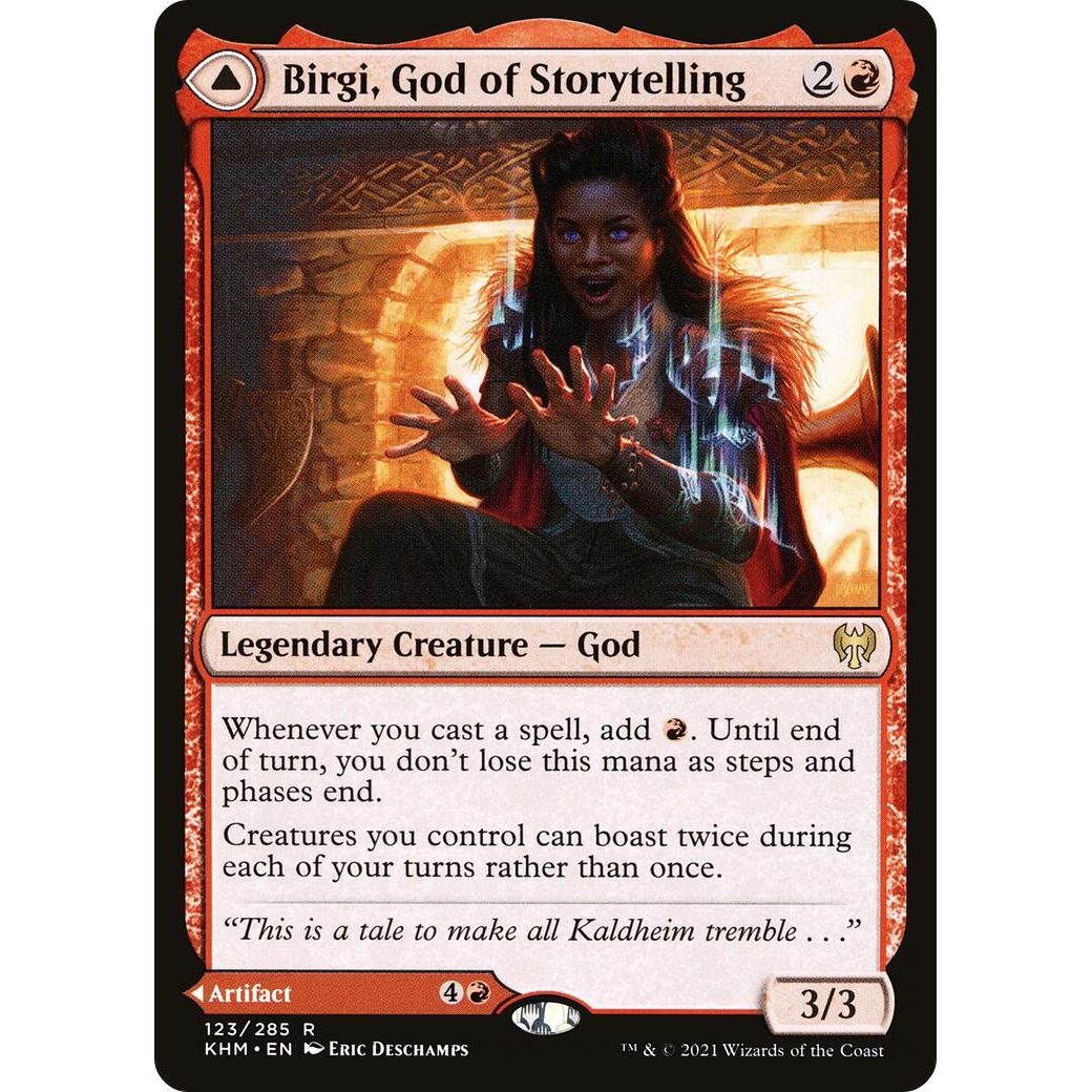 Image for Birgi, God of Storytelling (123) (KHM) - Magic: The Gathering