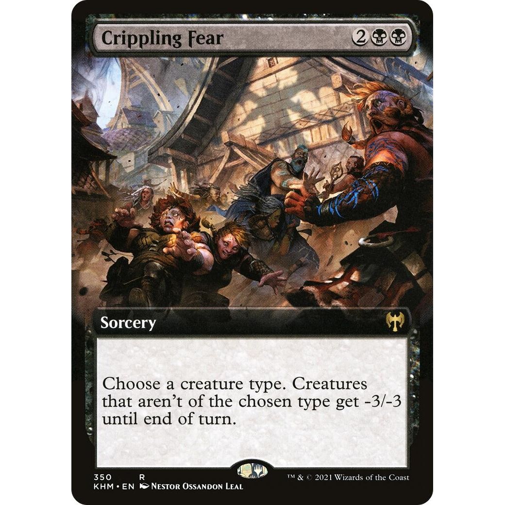 Image for Crippling Fear (Extended Art) (350) (KHM) - Magic: The Gathering