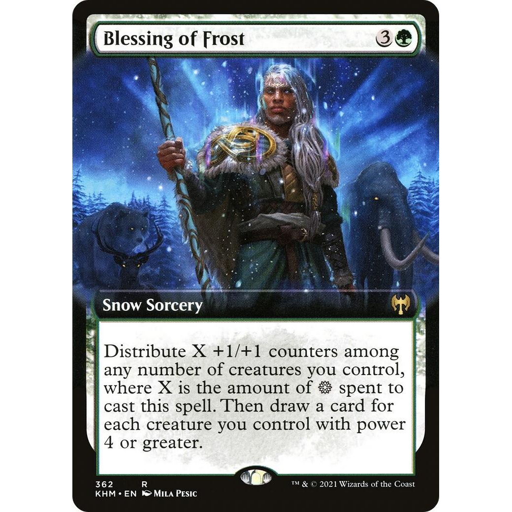 Image for Blessing of Frost (Extended Art) (362) (KHM) - Magic: The Gathering