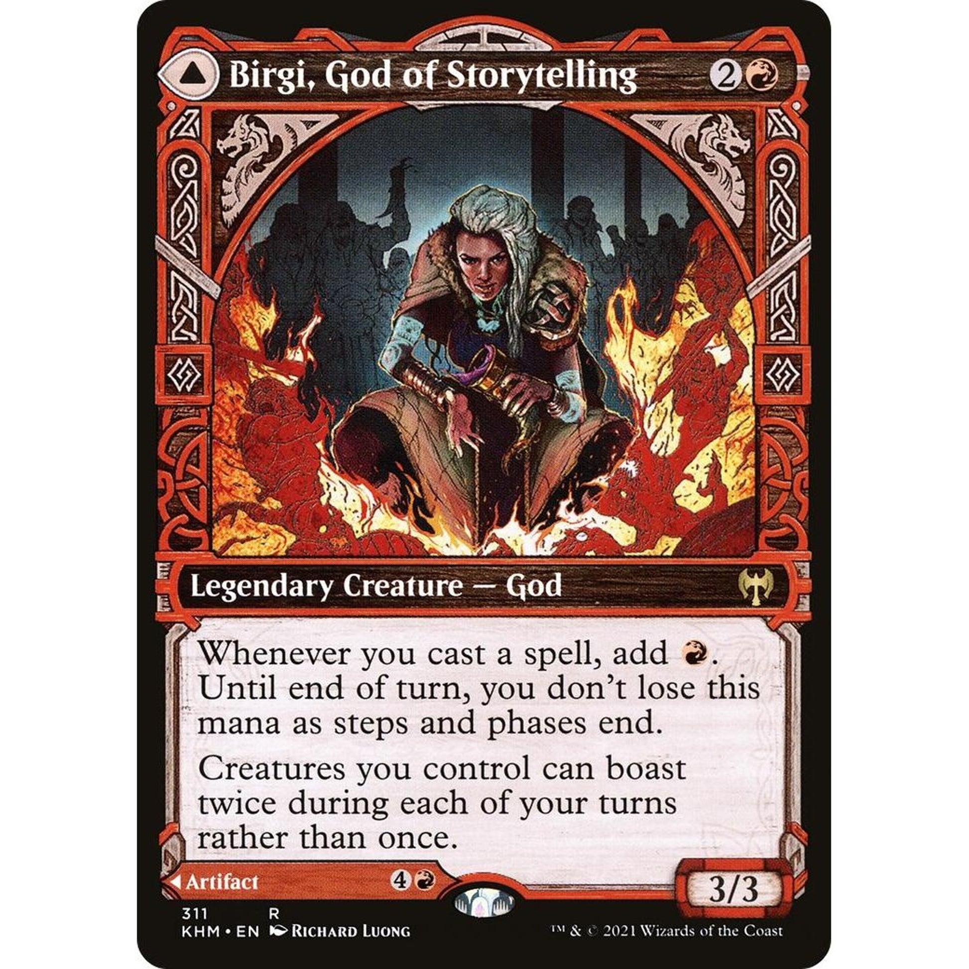 Image for Birgi, God of Storytelling (Showcase) (311) (KHM) - Magic: The Gathering
