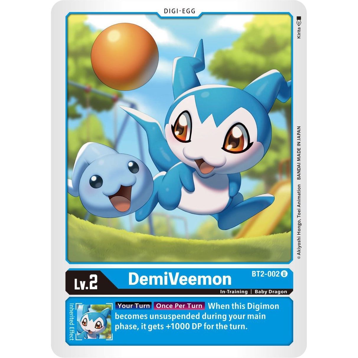 Image for DemiVeemon - BT2-002 (BT2-002 U) (BT01-03B) - Digimon Card Game