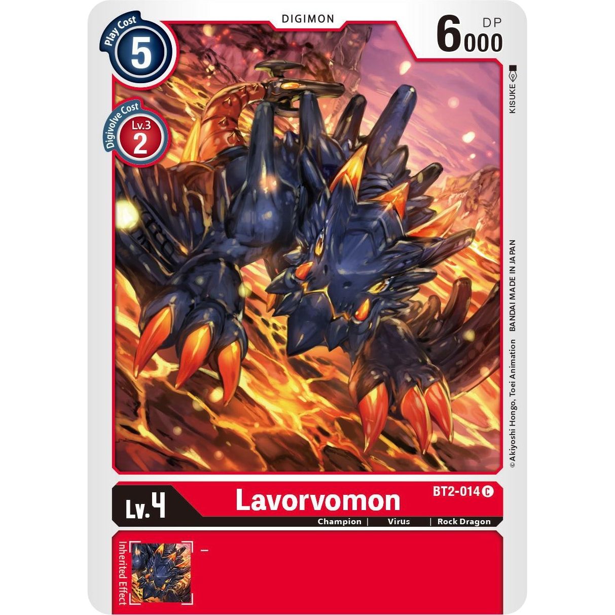 Image for Lavorvomon (BT2-014 C) (BT01-03B) - Digimon Card Game