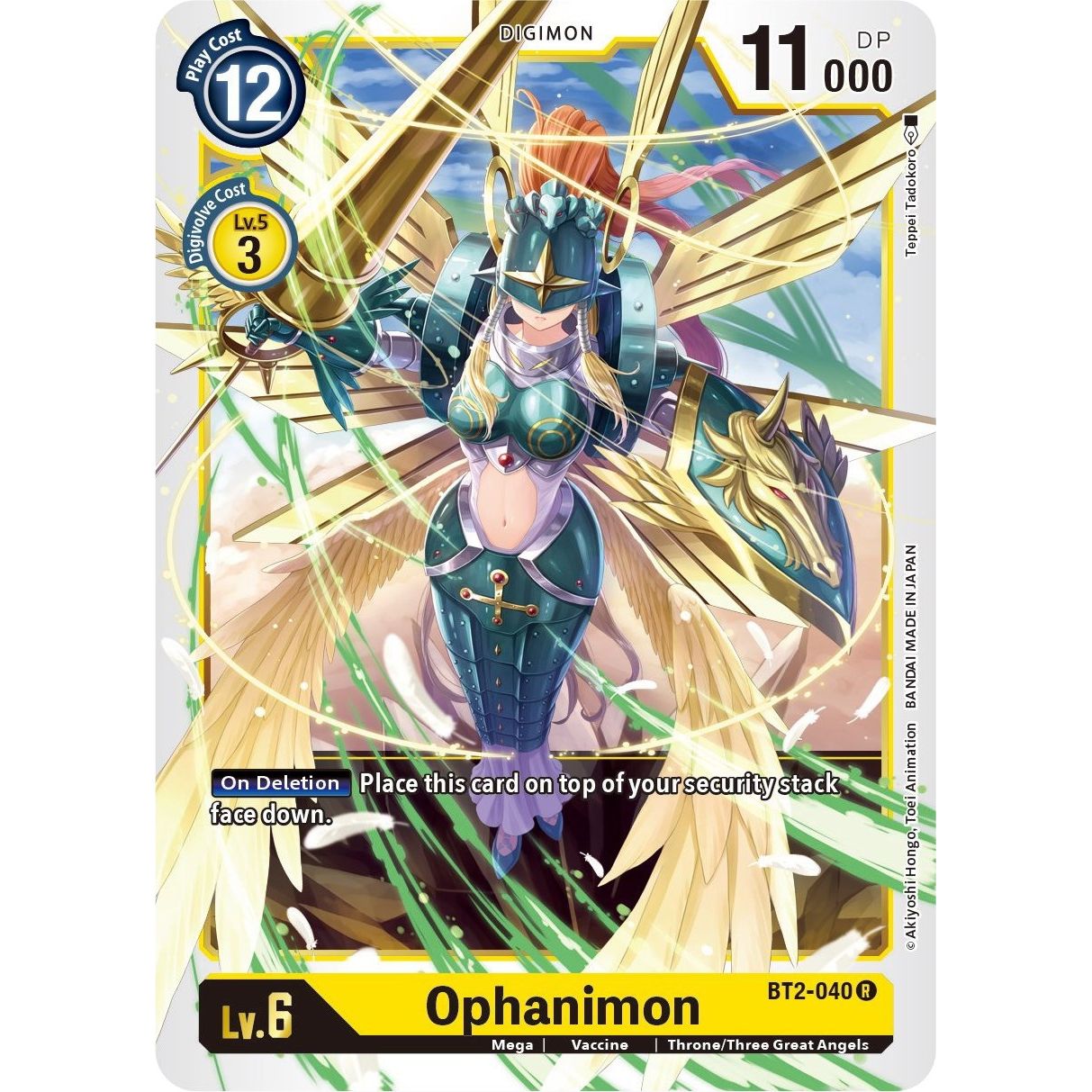 Image for Ophanimon (BT2-040 R) (BT01-03B) - Digimon Card Game