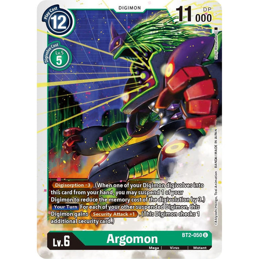 Image for Argomon - BT2-050 (BT2-050 U) (BT01-03B) - Digimon Card Game