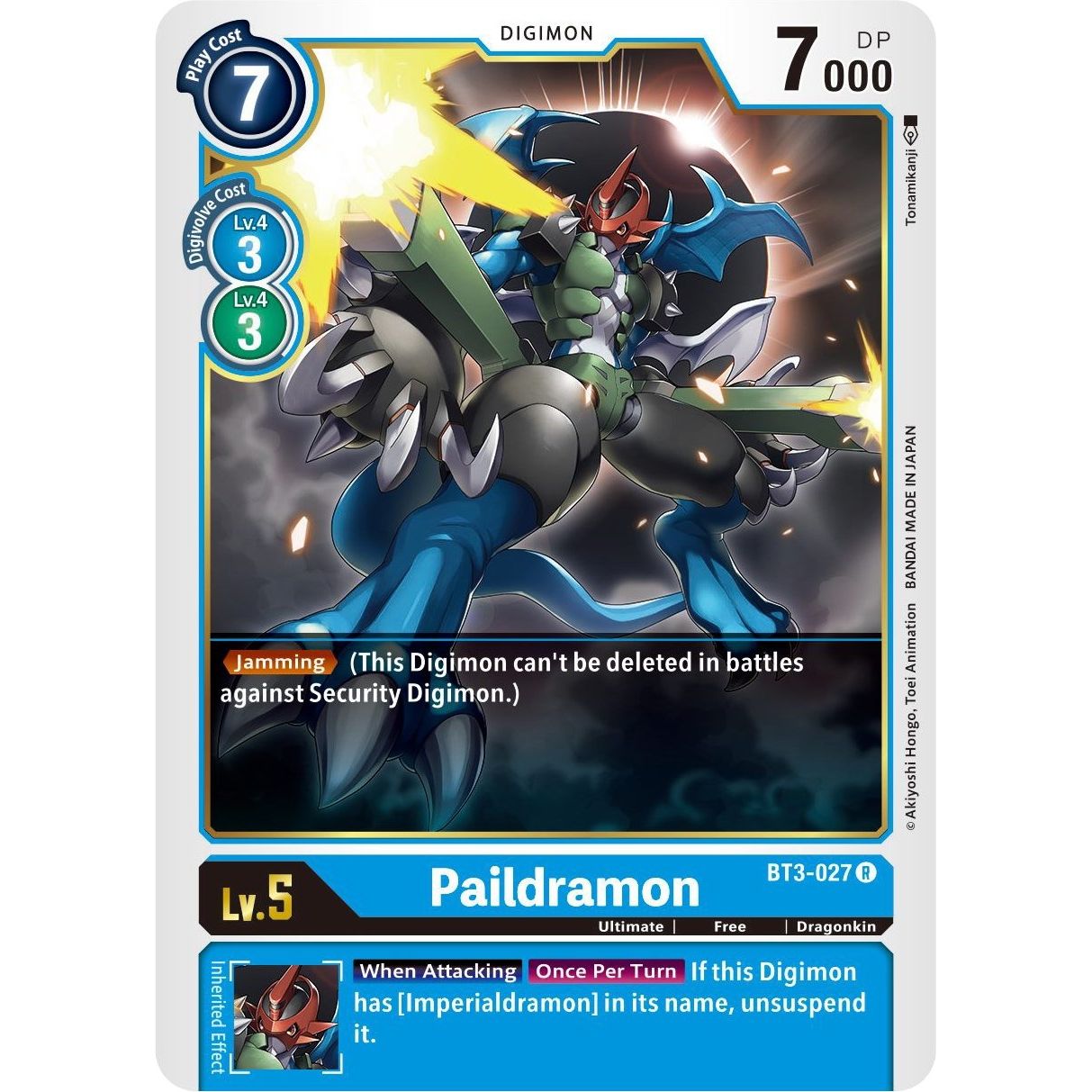 Image for Paildramon (BT3-027 R) (BT01-03B) - Digimon Card Game