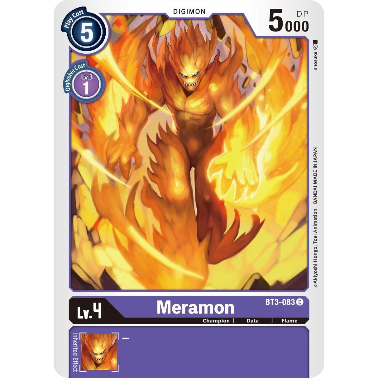 Image for Meramon (BT3-083 C) (BT01-03B) - Digimon Card Game