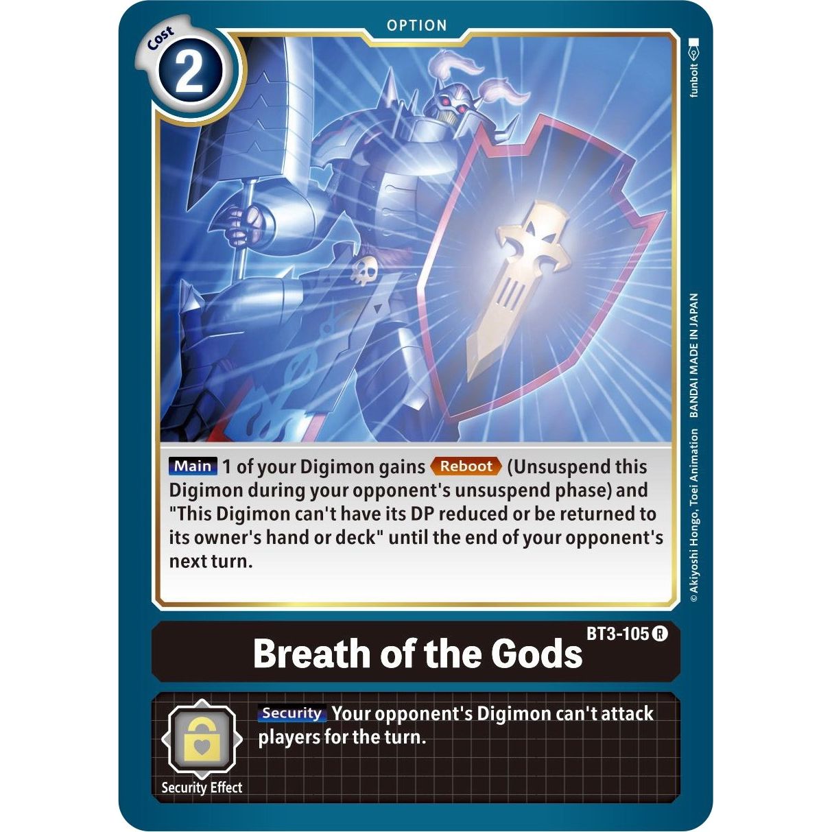 Image for Breath of the Gods (BT3-105 R) (BT01-03B) - Digimon Card Game