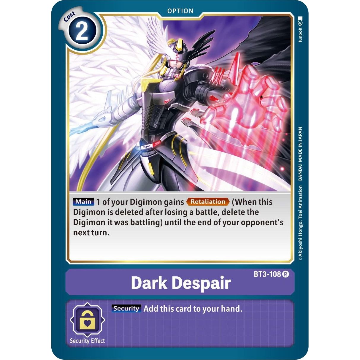 Image for Dark Despair (BT3-108 R) (BT01-03B) - Digimon Card Game