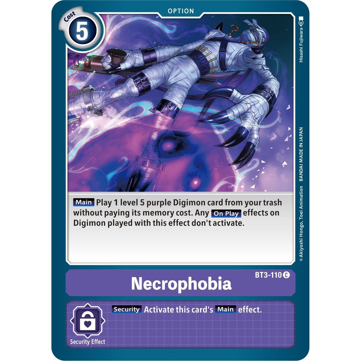 Image for Necrophobia (BT3-110 C) (BT01-03B) - Digimon Card Game