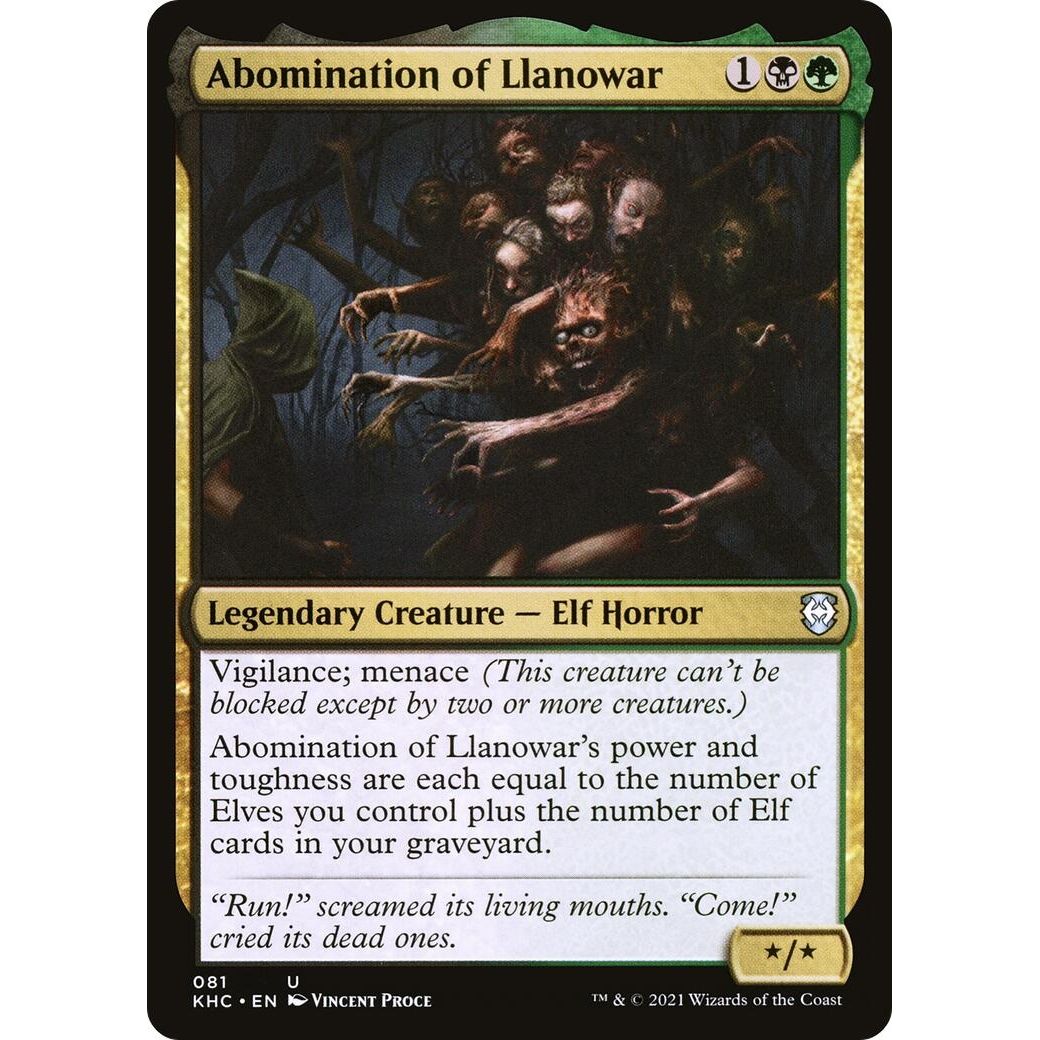 Image for Abomination of Llanowar (81) (KHC) - Magic: The Gathering