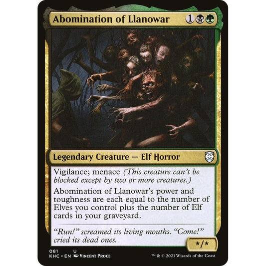 Image for Abomination of Llanowar (81) (KHC) - Magic: The Gathering