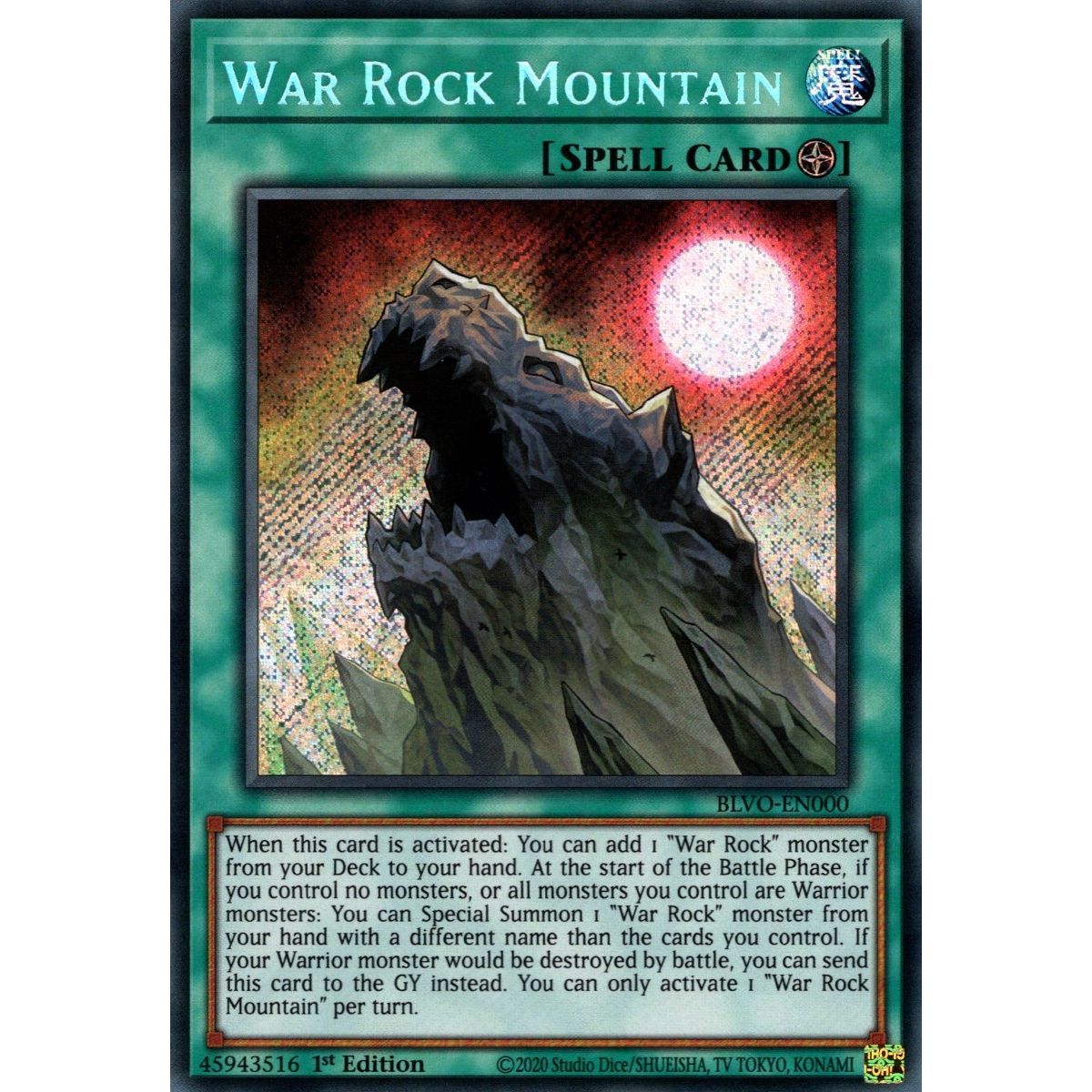 Image for War Rock Mountain (BLVO-EN000) (BLVO) - YuGiOh
