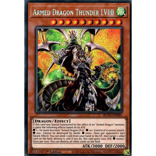 Image for Armed Dragon Thunder LV10 (BLVO-EN001) (BLVO) - YuGiOh