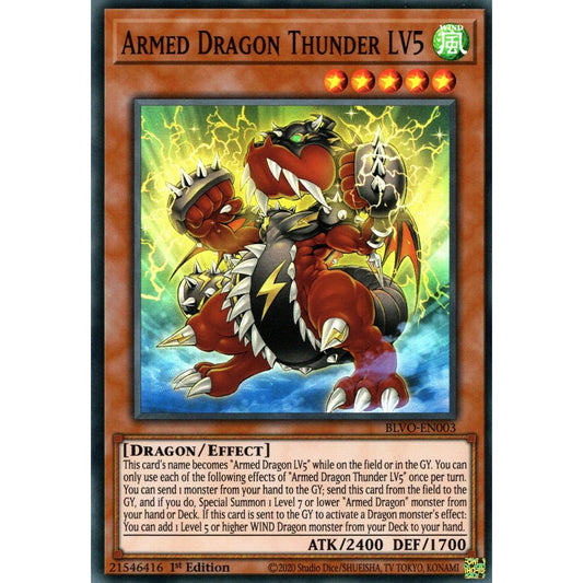 Image for Armed Dragon Thunder LV5 (BLVO-EN003) (BLVO) - YuGiOh