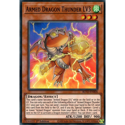 Image for Armed Dragon Thunder LV3 (BLVO-EN004) (BLVO) - YuGiOh