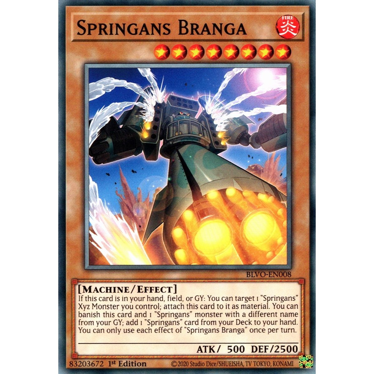Image for Springans Branga (BLVO-EN008) (BLVO) - YuGiOh
