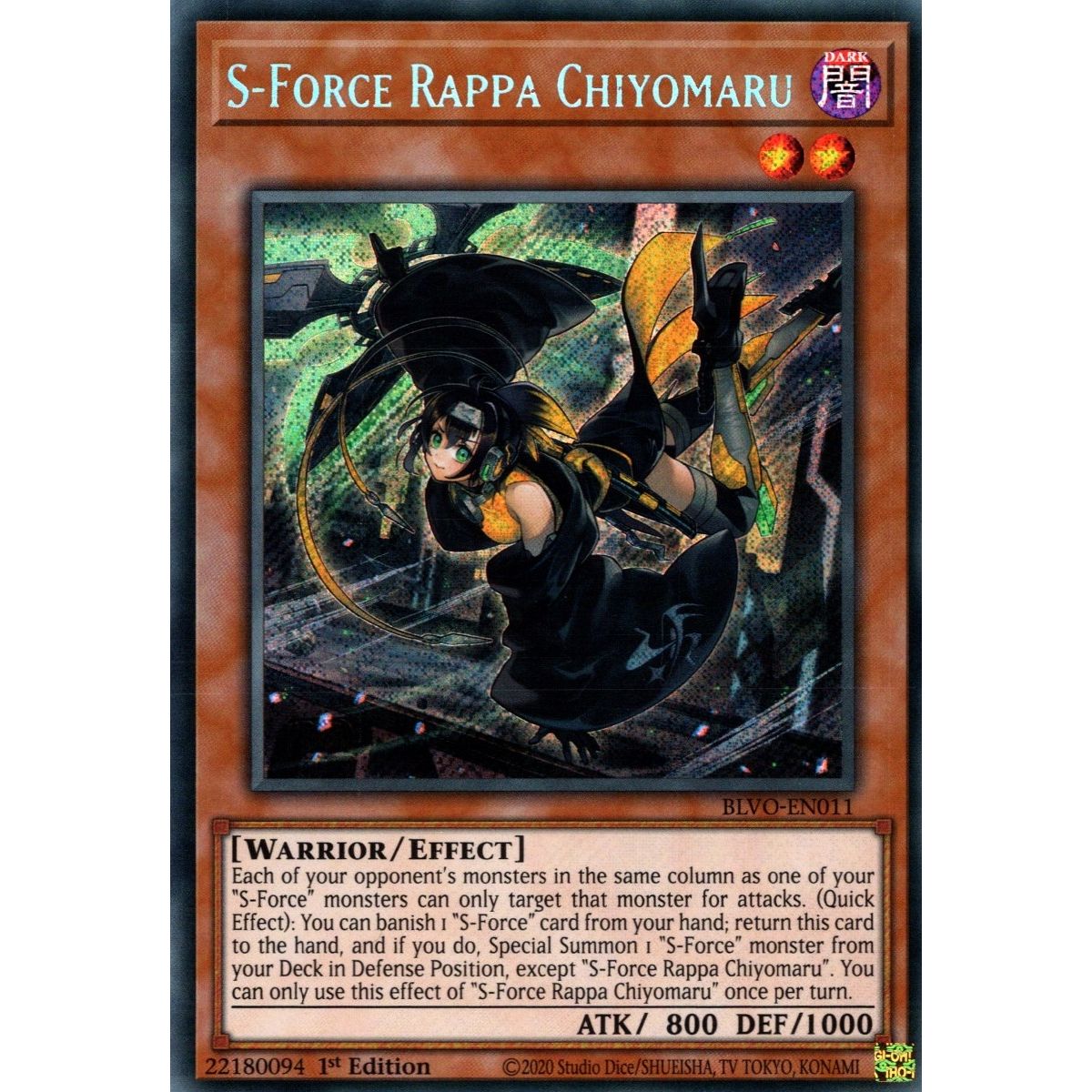 Image for S-Force Rappa Chiyomaru (BLVO-EN011) (BLVO) - YuGiOh