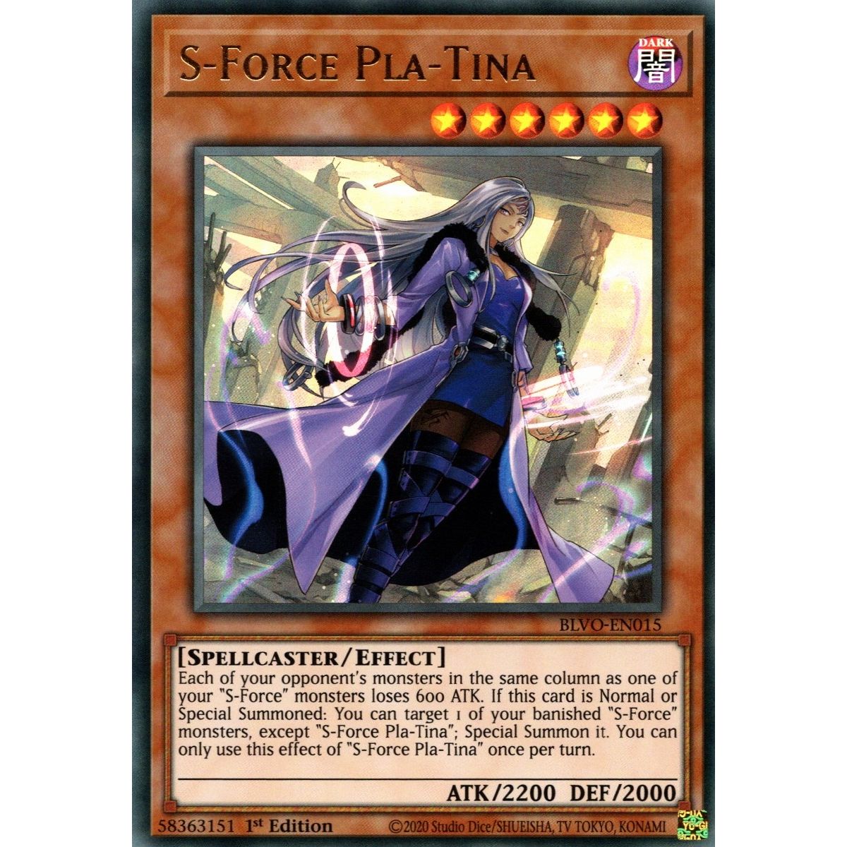 Image for S-Force Pla-Tina (BLVO-EN015) (BLVO) - YuGiOh