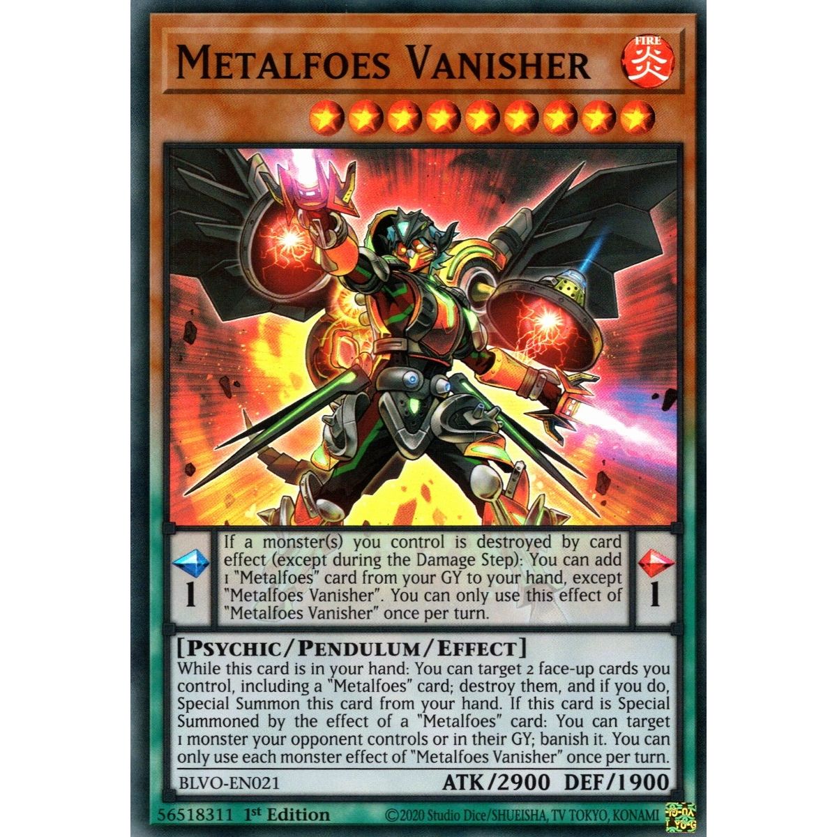 Image for Metalfoes Vanisher (BLVO-EN021) (BLVO) - YuGiOh
