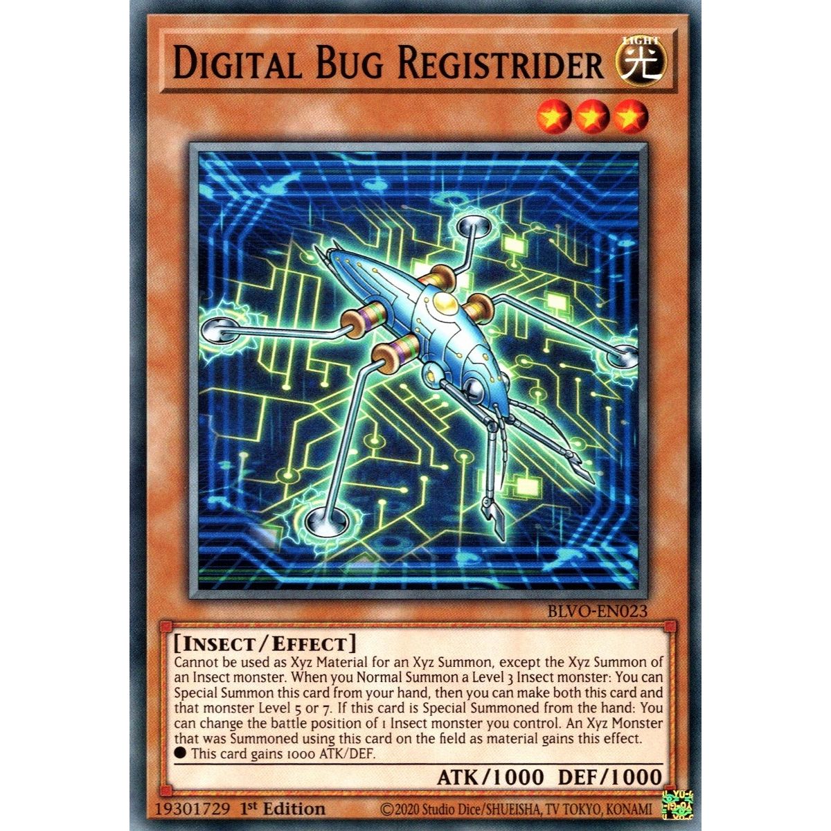 Image for Digital Bug Registrider (BLVO-EN023) (BLVO) - YuGiOh