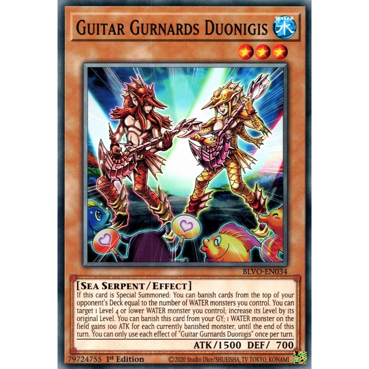 Image for Guitar Gurnards Duonigis (BLVO-EN034) (BLVO) - YuGiOh