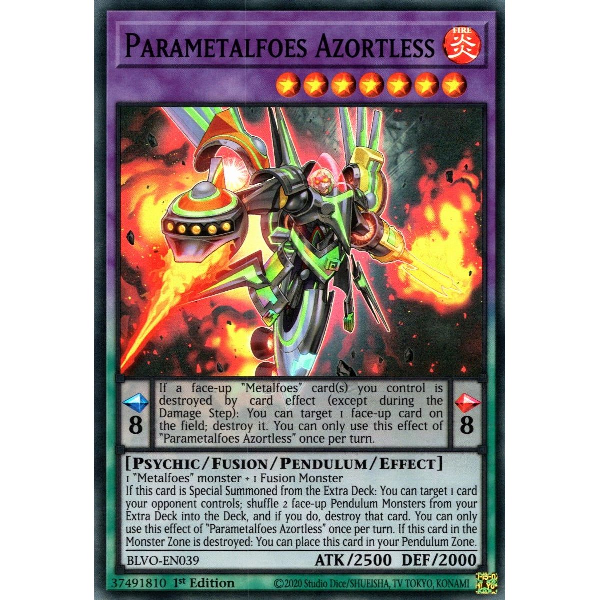 Image for Parametalfoes Azortless (BLVO-EN039) (BLVO) - YuGiOh