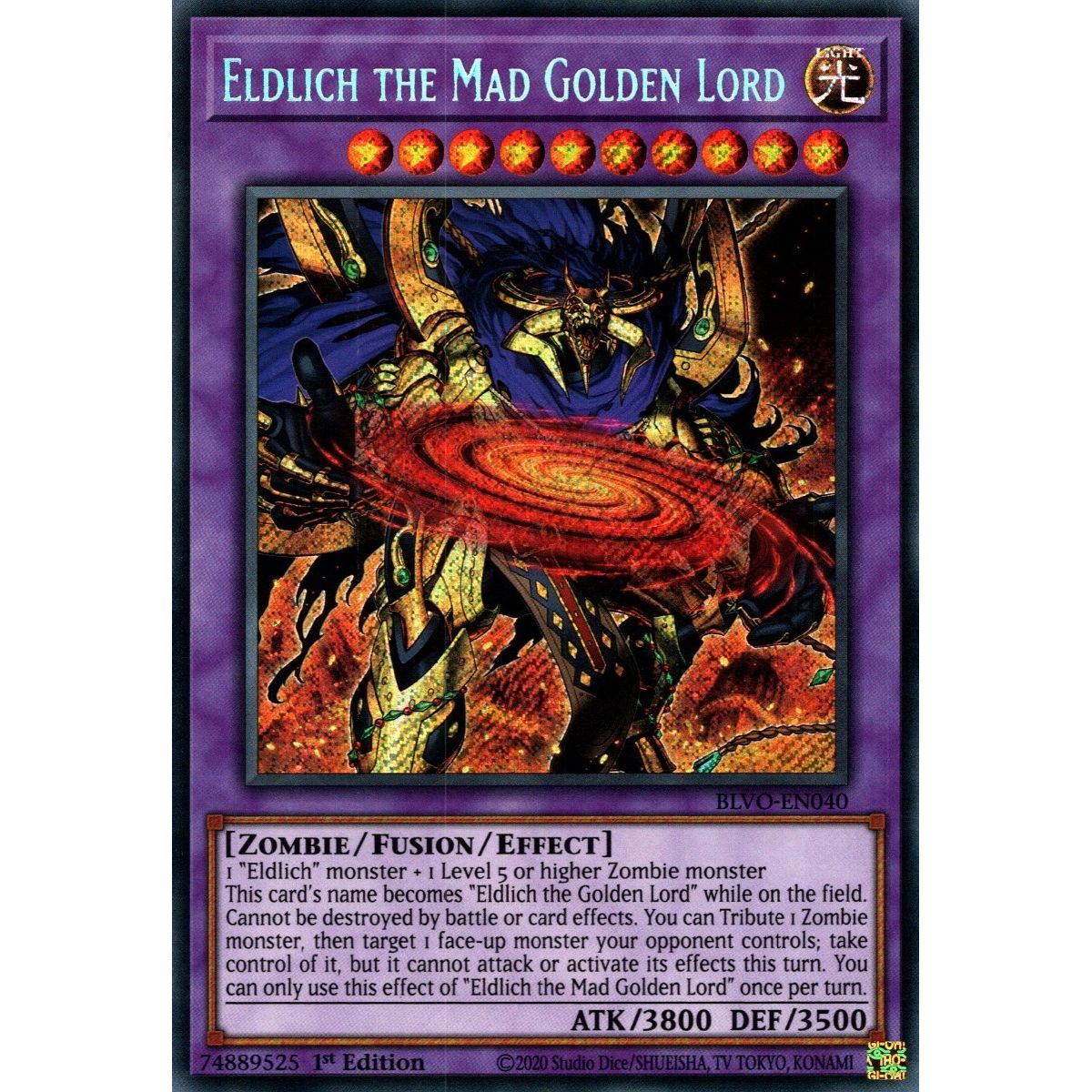 Image for Eldlich the Mad Golden Lord (BLVO-EN040) (BLVO) - YuGiOh