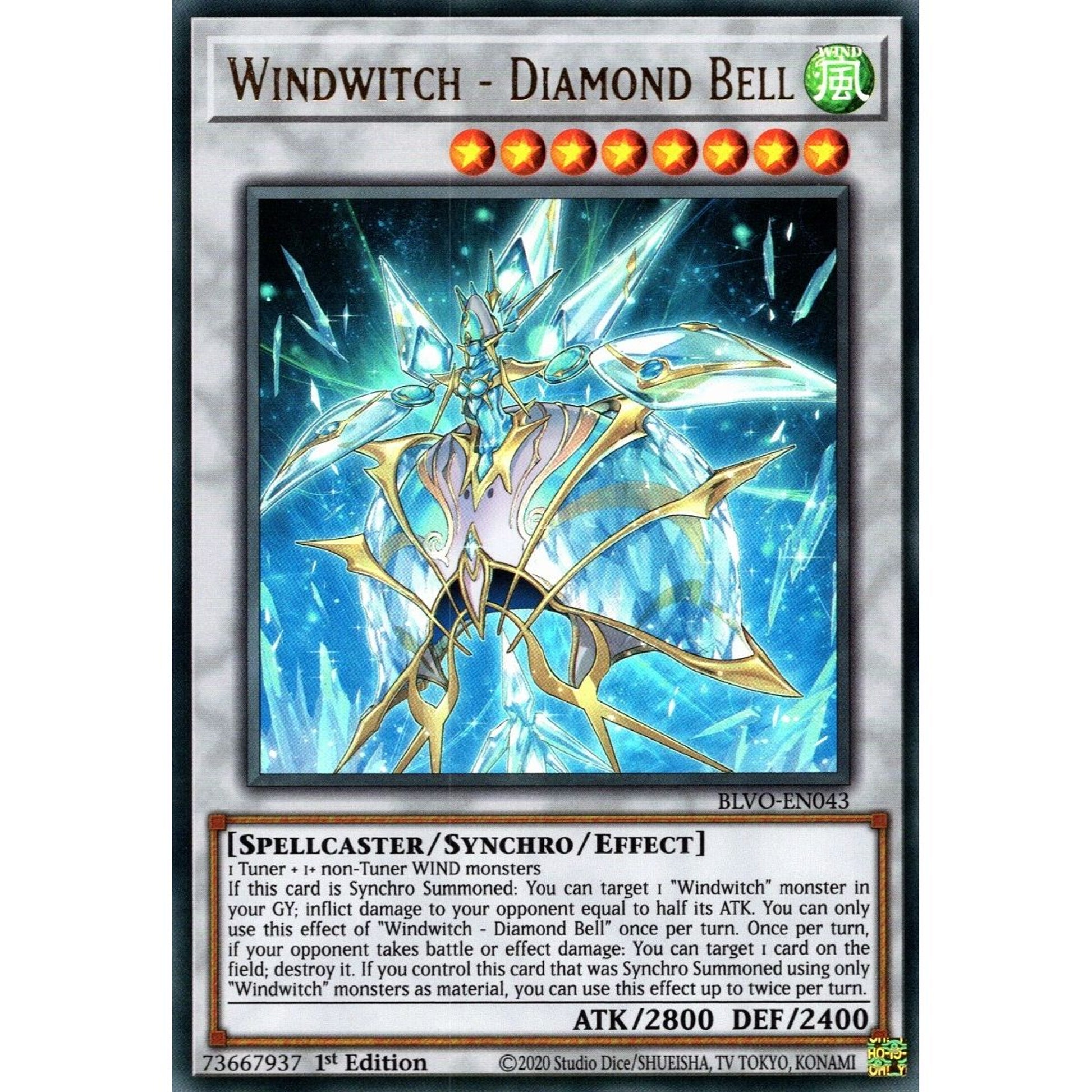Image for Windwitch - Diamond Bell (BLVO-EN043) (BLVO) - YuGiOh