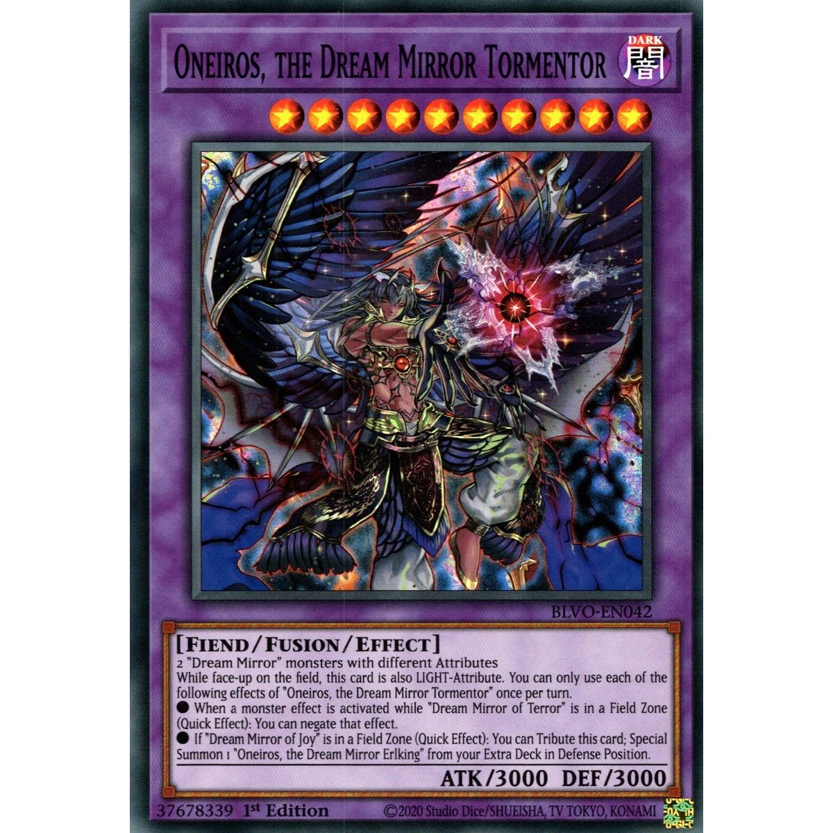 Image for Oneiros, the Dream Mirror Tormentor (BLVO-EN042) (BLVO) - YuGiOh