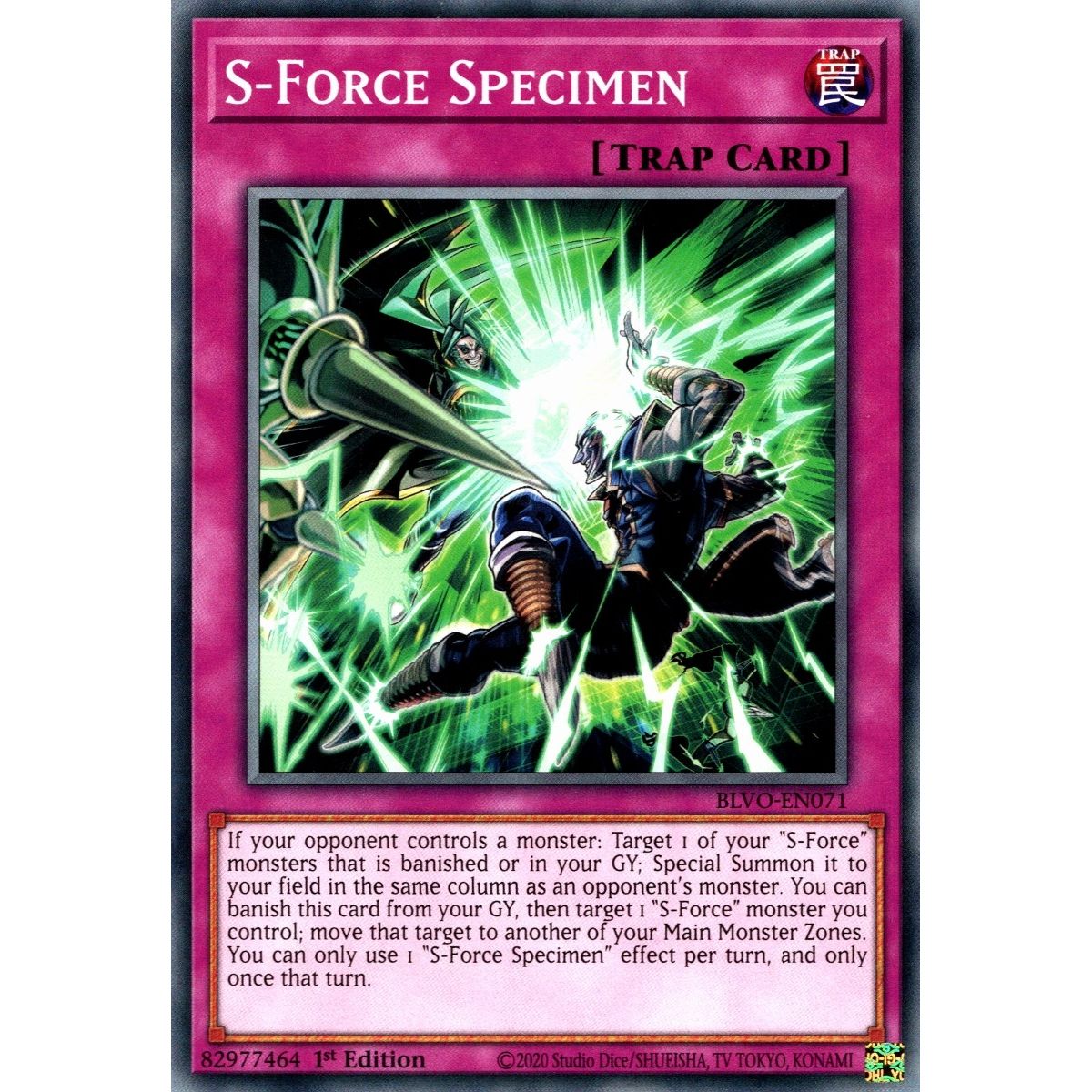 Image for S-Force Specimen (BLVO-EN071) (BLVO) - YuGiOh