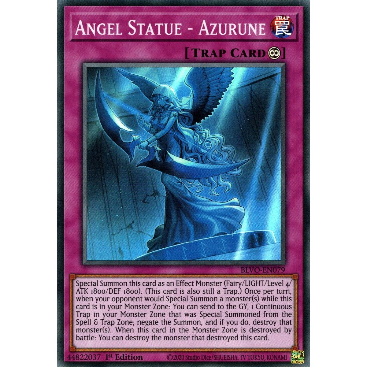 Image for Angel Statue - Azurune (BLVO-EN079) (BLVO) - YuGiOh