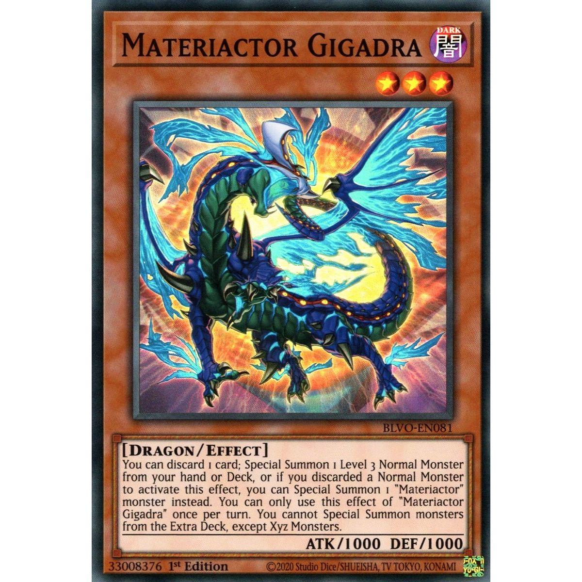 Image for Materiactor Gigadra (BLVO-EN081) (BLVO) - YuGiOh