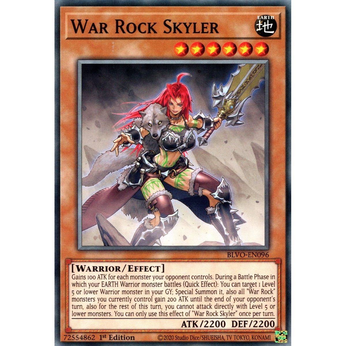 Image for War Rock Skyler (BLVO-EN096) (BLVO) - YuGiOh