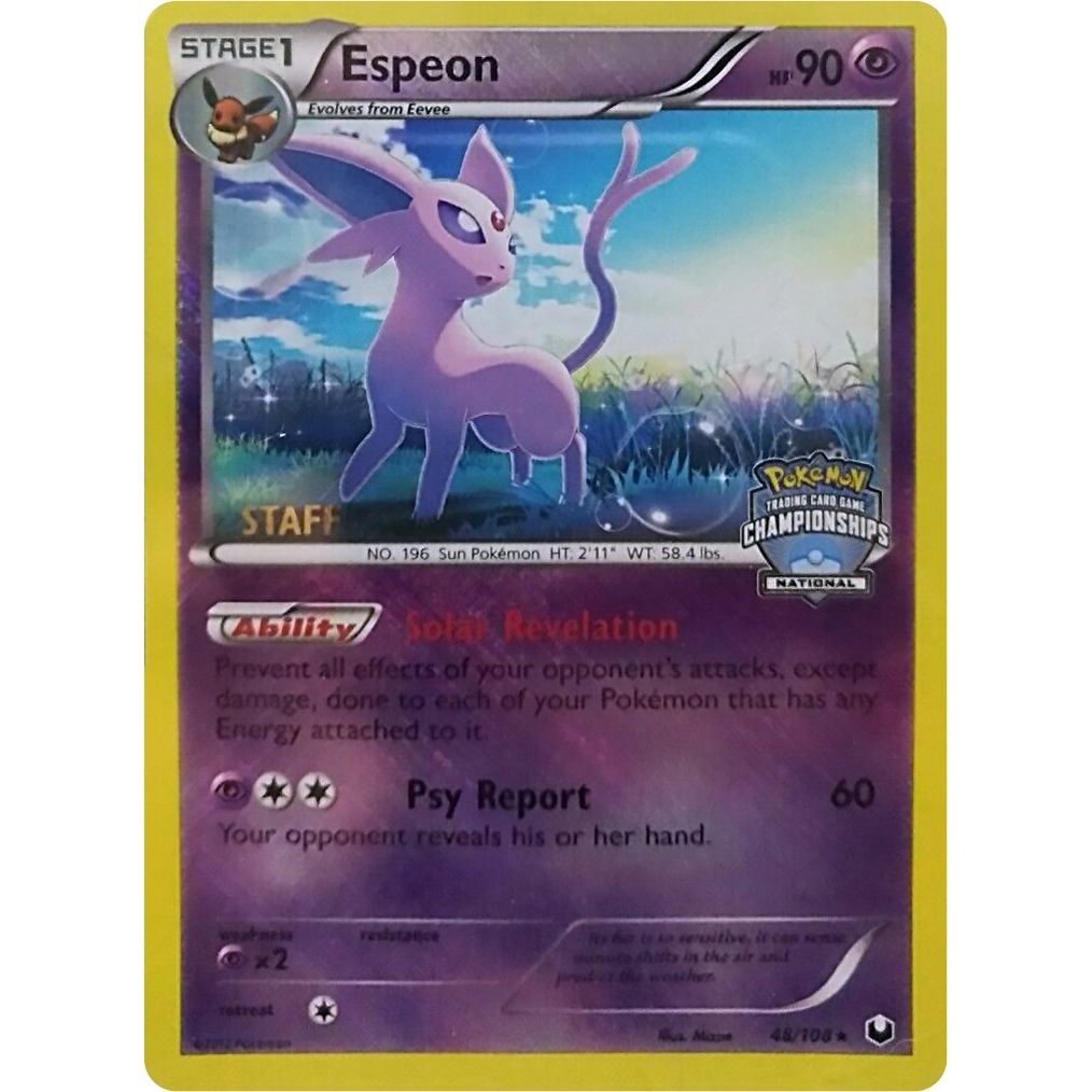 Image for Espeon - 48/108 (National Championships) [Staff] (048/108) (PR) - Pokemon