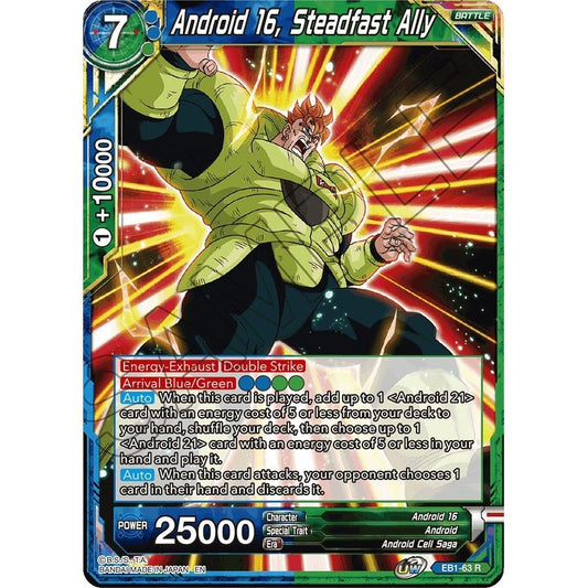Image for Android 16, Steadfast Ally (EB1-63) (EB-01) - Dragon Ball Super: Masters