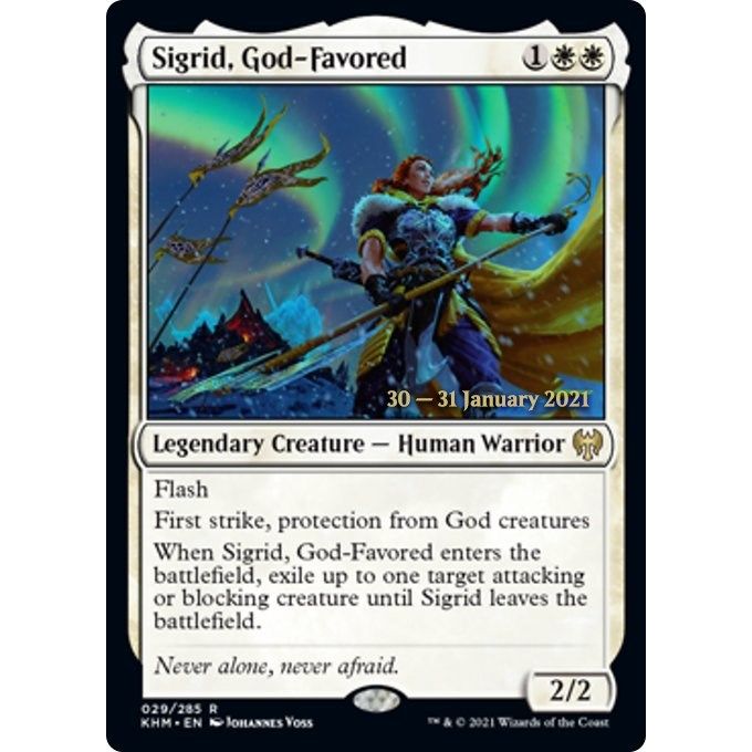Image for Sigrid, God-Favored (29) (PRE) - Magic: The Gathering