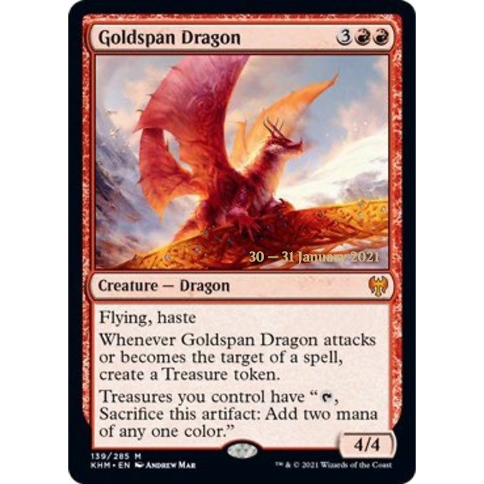 Image for Goldspan Dragon (139) (PRE) - Magic: The Gathering