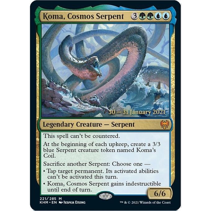Image for Koma, Cosmos Serpent (221) (PRE) - Magic: The Gathering