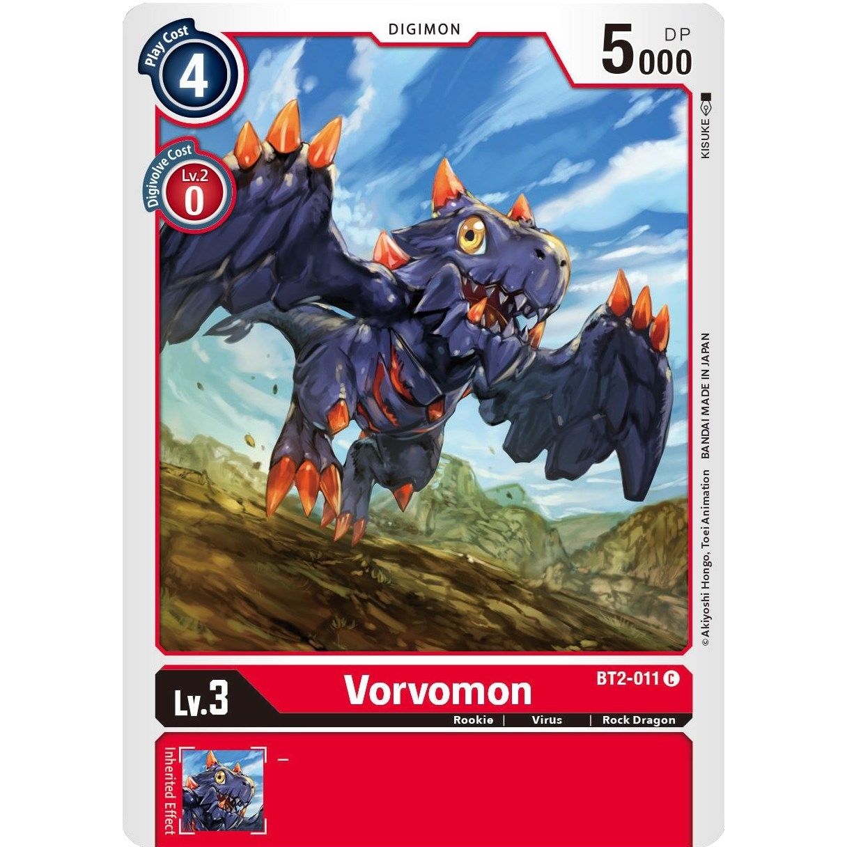 Image for Vorvomon (BT2-011 C) (BT01-03B) - Digimon Card Game