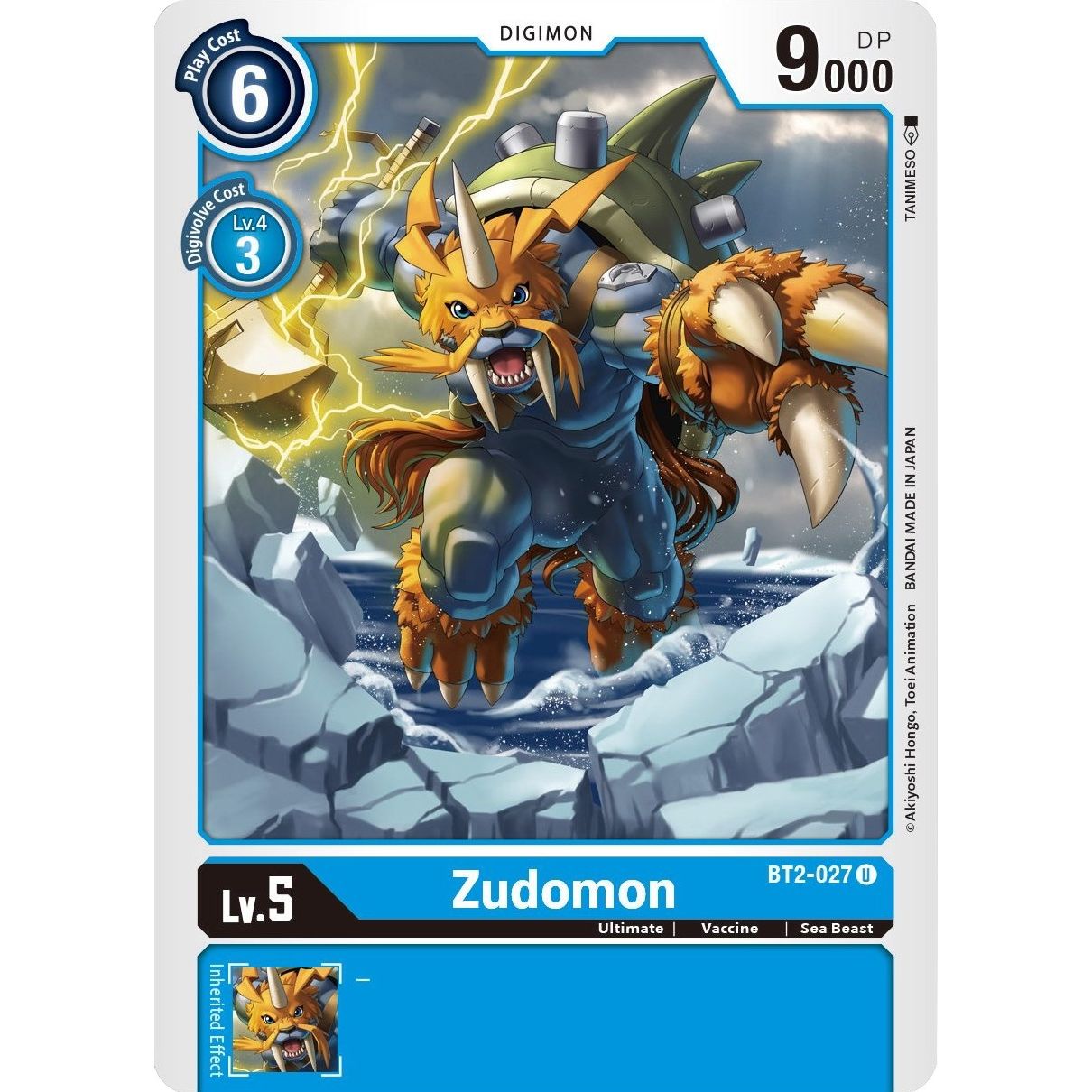 Image for Zudomon - BT2-027 (BT2-027 U) (BT01-03B) - Digimon Card Game