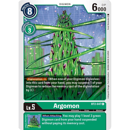 Image for Argomon - BT2-047 (BT2-047 C) (BT01-03B) - Digimon Card Game
