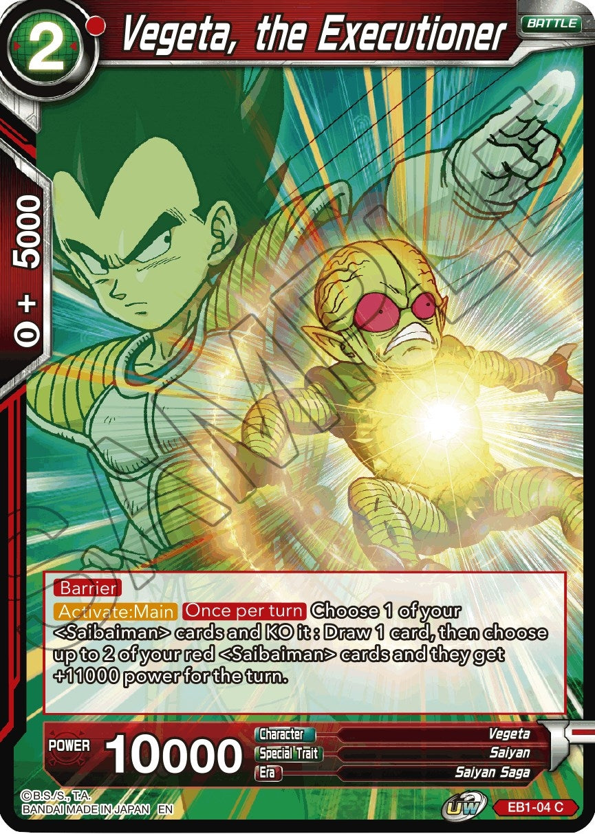 Image for Vegeta, the Executioner (EB1-04) (EB-01) - Dragon Ball Super: Masters