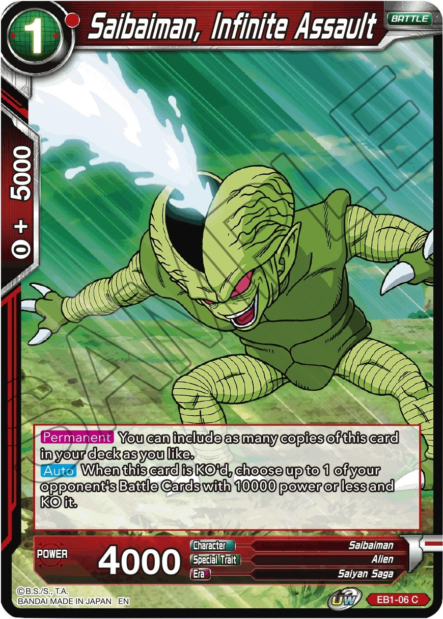 Image for Saibaiman, Infinite Assault (EB1-06) (EB-01) - Dragon Ball Super: Masters