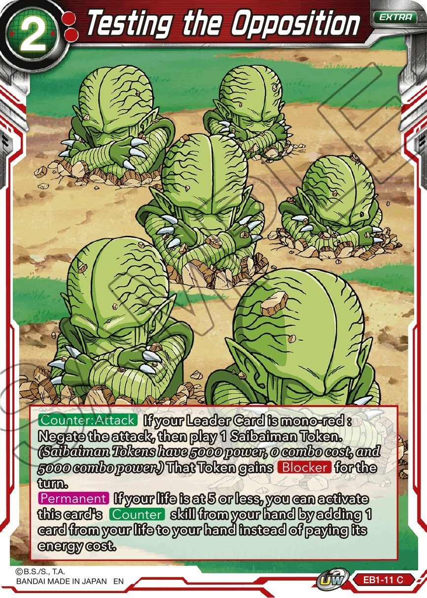 Image for Testing the Opposition (EB1-11) (EB-01) - Dragon Ball Super: Masters